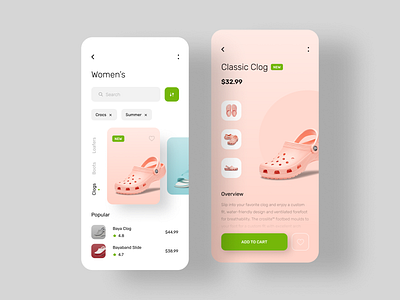 Shop App app clean color concept design ecommerce interaction interface ios minimal mobile shoe shop simple typography ui uiux ux