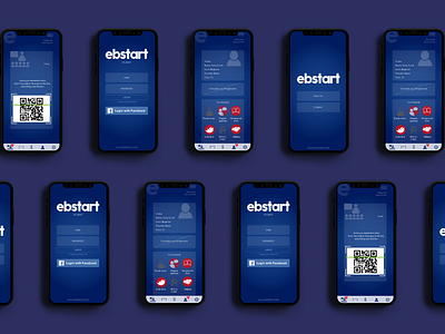 ebstart branding mobile app ui ux webdesign