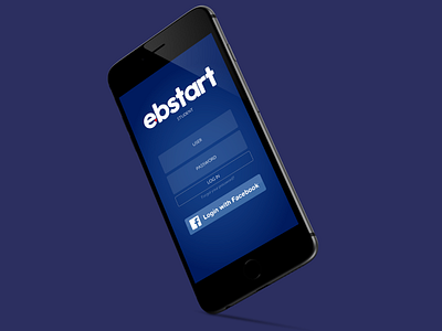 ebstart branding mobile app ui ux