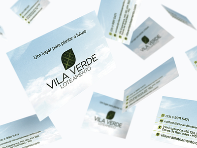 Vila Verde Loteamento brand branding bussines card card art design gráfico graphic design impresso logo mobile app