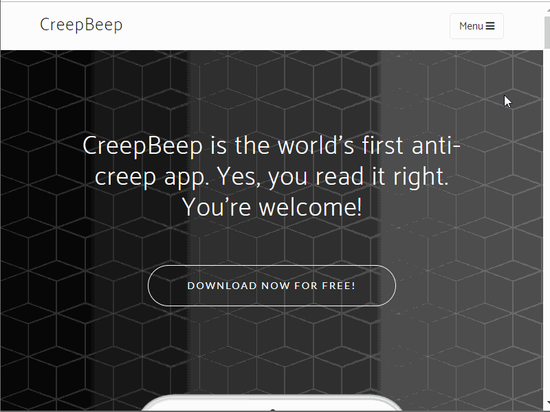 Creepbeep Website creepbeep flat me timesup too ui website