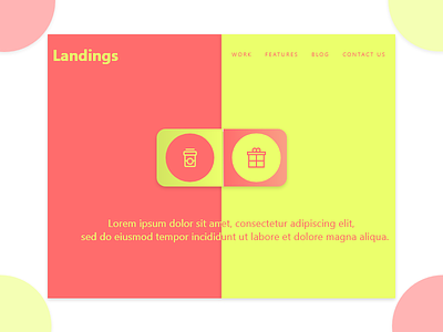 Landing page compliment landing ui ux web
