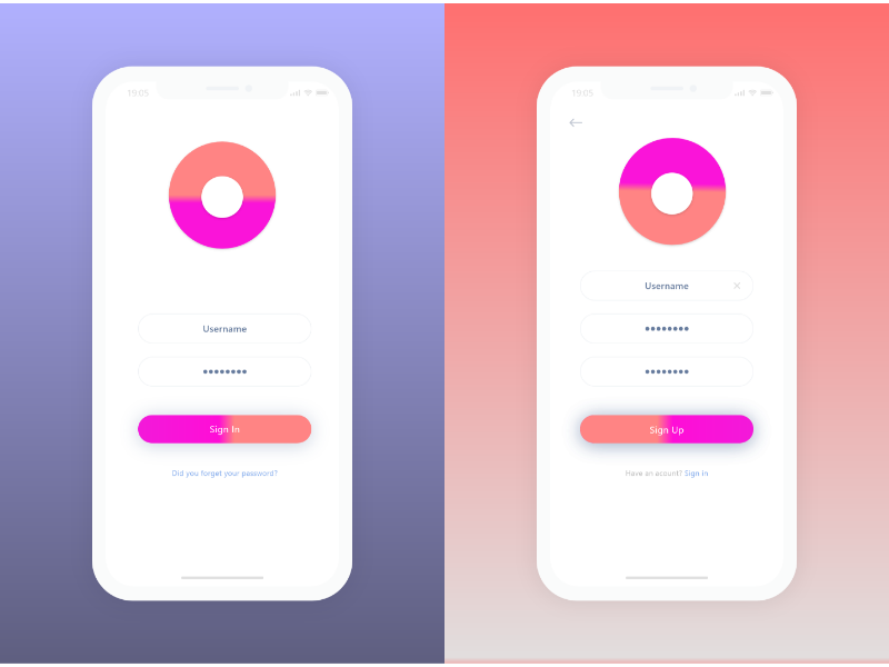 Sign In And Sign Up by Pavan Madiraju on Dribbble