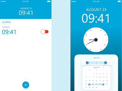 Alarm App alarm mobile app design ui