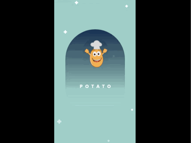 Potato Food App(Part 1) by Pavan Madiraju on Dribbble