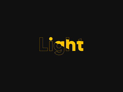 Light clean dark design inspiration light modern shadow simple typography yellow
