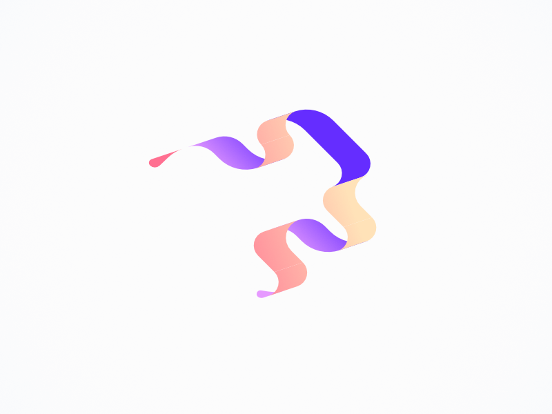 Affinity Iso Tools gradient design orange purple ripple water flow colorful gradient ribbon web app branding illustration pastel color vector design simple flat