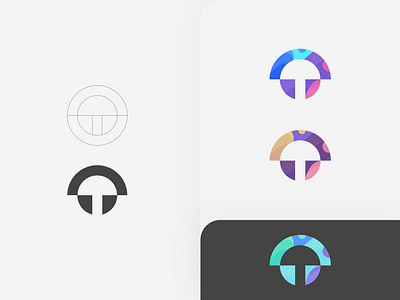 Ballon Studio Logo branding color scheme colorful colorful logo dark theme flat headphones layout light theme linework logo music record label simple simple logo up ux vector vector art