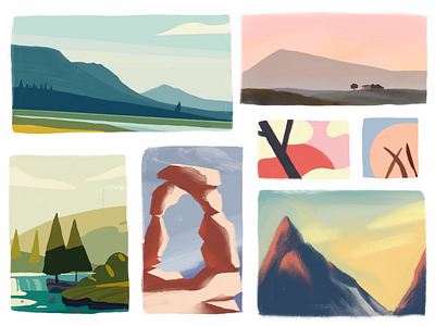 Color Schemes for Postcards: Part 2 (Work In Progress)