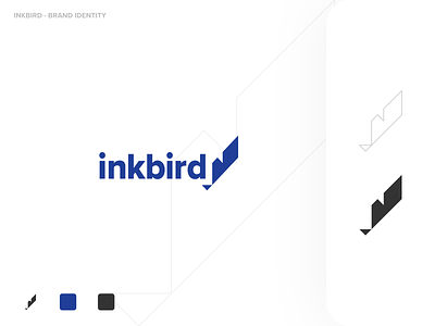 Inkbird Brand Design branding branding design color design flat logo marketing minimal simple typography ui vector