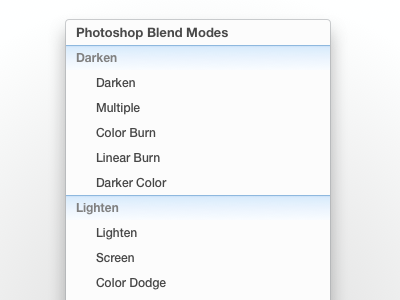 Photoshop Blend Modes - Menu Cheat Guide blend blend modes download modes pdf photoshop
