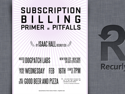 Subscription Billing Flyer / Poster