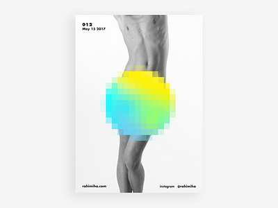 Day 012 body circle colorful daily graphic design nude pixel poster type vector