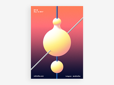 Day 013 daily gradient graphic design liquid poster vector