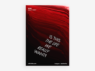 Day 039 blue daily futura gradient graphic design poster red vector