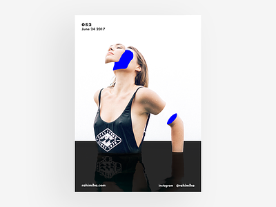 Day 052 blue body daily gradient graphic design poster woman