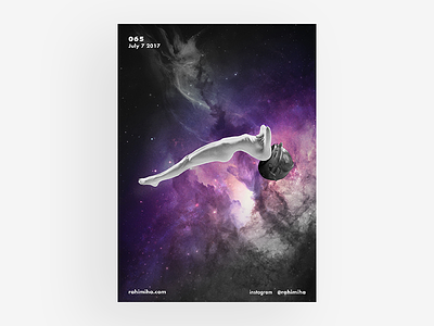 Day 065 astronomy black and white daily floated gradient graphic design interstellar light poster sci fi