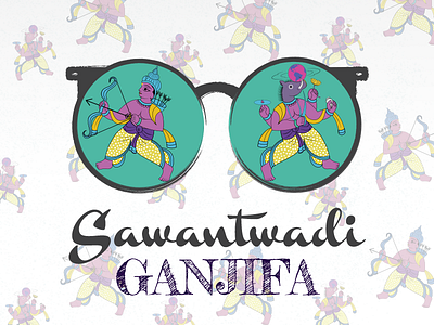 Ganjifa - sawantwadi craft ganjifa art illustration