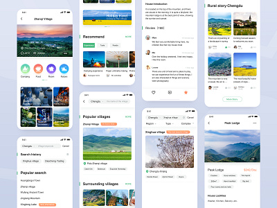 Village Travel App（modify） app design ios ui