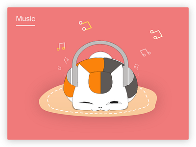 Music design illustration 插图