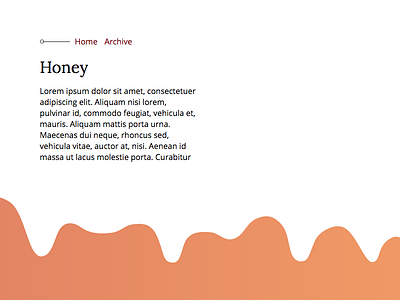 Honey header blog gradient header honey layout