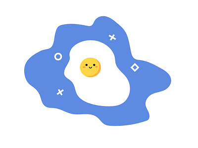 Egg illustration character cute egg illustration mascot vector