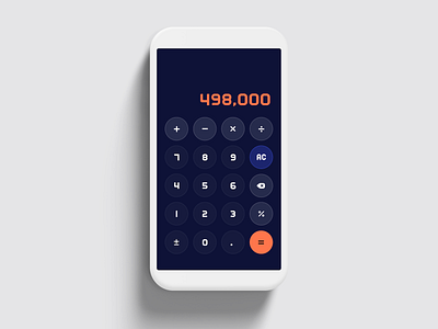 Calculator Interface app calculator daily ui 004 design icon number typography ui vector