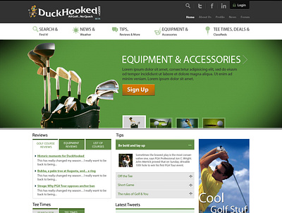 DuckHooked homepage ver0 2 ui ux web