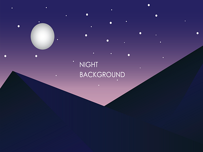 EGYPTION NIGHT FLAT ILLUSTRATION