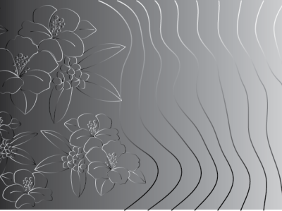 line art flower background