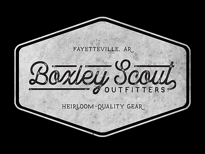 Boxley Scout Outfitters Logo boxley scout outfitters graphic design logo logo design vintage logo