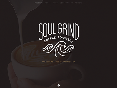 Soul Grind Coffee Roasters branding design graphic design lettering logo logo design