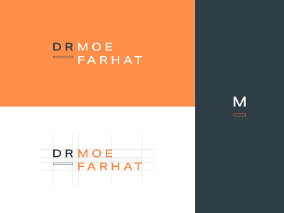 Dr Moe Farhat - Brand Mark brand identity branding doctor doctor logo logo logo design medical minimal oncology typography visual identity wordmark