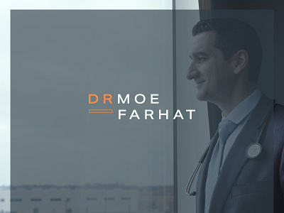 Dr Moe Farhat - Creative Direction branding clean doctor doctor logo geometric graphic design logo medical minimal oncology typography visual identity visual identity design wordmark