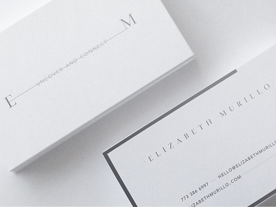 M U R I L L O business cards events grid minimal modern sophisticated timeless