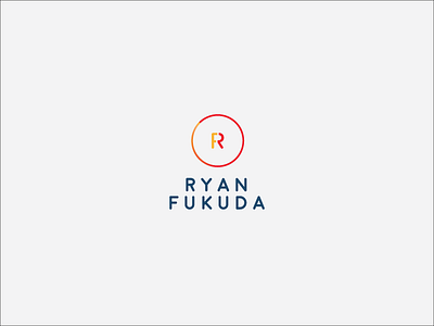R FUKUDA brand identity branding gradients logo minimal monogram organic typography