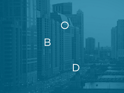 BOD Brand Mark branding buildings chicago clean logo minimal real estate typography wordmark