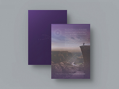 William Pacholski Collateral branding collateral constellations flyer print purple typography