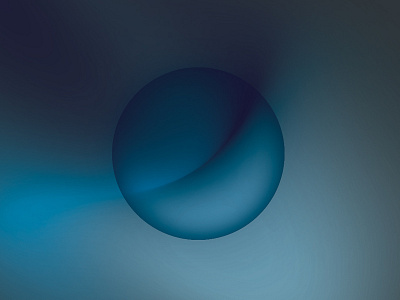 Circle Glow 3d abstract art blue color design gradient motion perspective wave