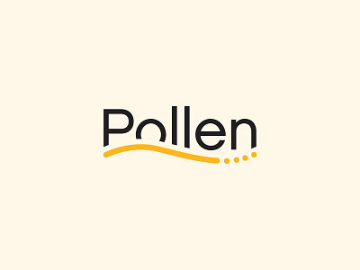 Pollen Wordmark branding concepting flower identity logo organic pollen typography wordmark yellow