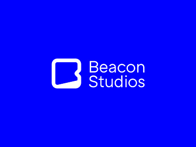 Beacon Studios branding bright identity innovation monogram symbol. logo technology vivid