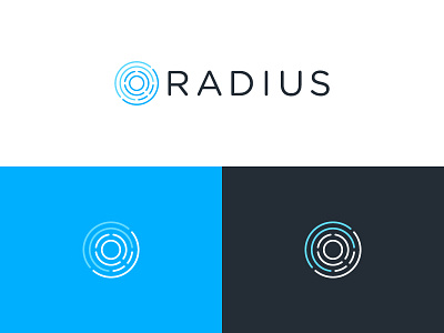 Radius Logo agents brand identity branding circle logos logotype radial radius real estate san francisco startup symbol