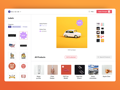 Product Labels b2b ecommerce labels ui