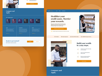 Bank Bazaar Redesign - 2 banking credit finance fintech landingpage