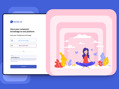 onboarding - 1 ai meditate minimalist onboarding signup