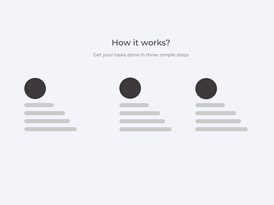 How it works - Wireframe adobexd concept userinterface ux vector wireframes