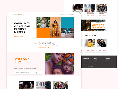 kareeba Blog african blog branding concept kareeba userinterface