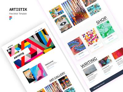 Artist - Painter Landing Page