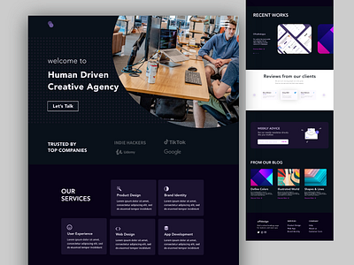 Design Agency Landing Page