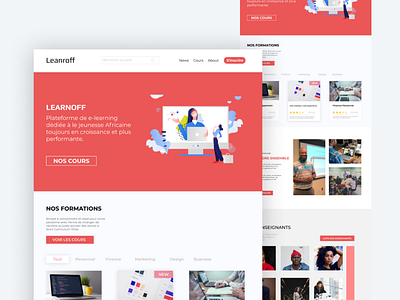 E-learning Landing Page